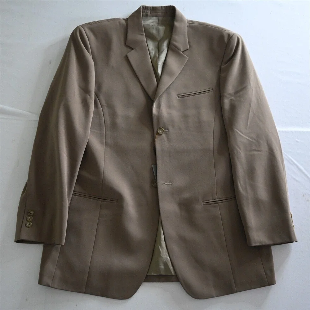 NEW Deadstock Axis Large L Walnut Brown‎ Old Money Y2K Blazer Sport Coat